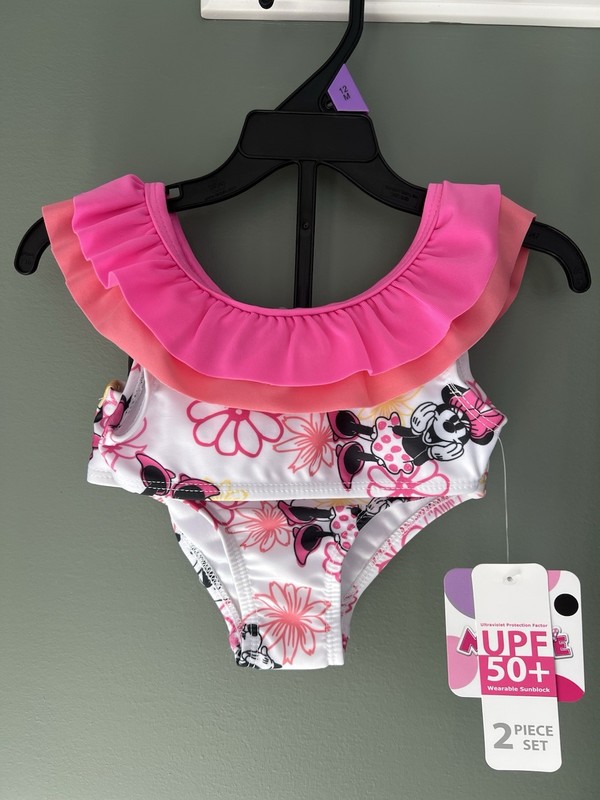 Disney, Minnie mouse bikini 12 months, hanger not included