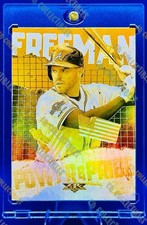 Freddie Freeman GOLD MINT REFRACTOR CARD TOPPS FIRE DODGERS BRAVES MVP MINT