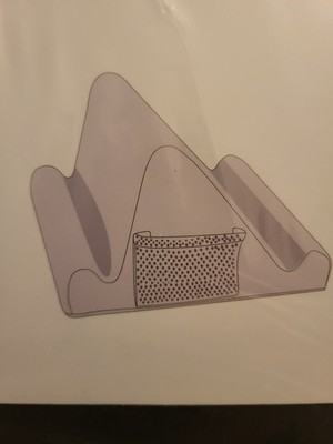Brookstone Tablet Cushion Holder Black New In Package