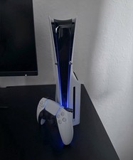 Sony PlayStation 5 Slim Disc Edition 1TB PS5 Weiß Blu-ray mit Controller.