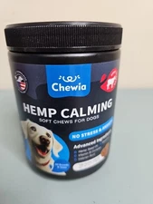 Chewia Hemp Calming Chews for Dogs 180 Treats Separation Anxiety Relief 5/2026