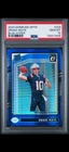 2024 Donruss Optic DRAKE MAYE Rated Rookie Blue Hyper SP RC - PSA 10 - Patriots