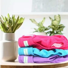 Wegreeco Washable Reusable Premium Dog Diapers (VARIETY PACK OF 8) Size M