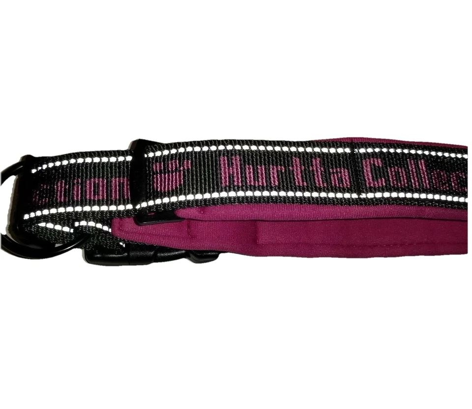 Hurtta Raspberry Outdoors Reflective Padded Dog Collar, Size 22"-26" FREE SHIP! - Imagem 2 de 4