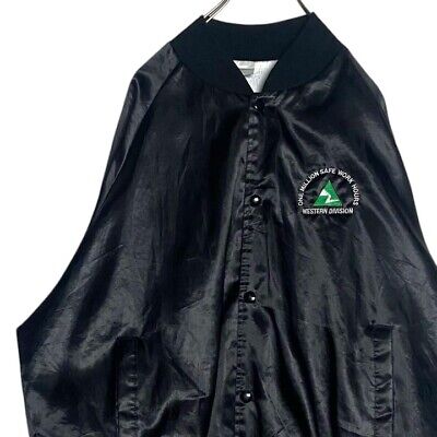 80S Vintage Clothing Made In Usa Stadium Jacket Black Xl 80S Vintage Clothing Made In Usa Stadium Jacket Black Xl