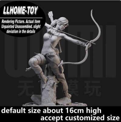 Game Lara Croft Bow and Arrow Resin 3D Print GK Figure DIY Model Unpainted