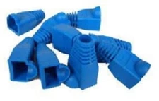 New 100 Pcs Lot blue CAT5 CAT5E CAT6 RJ45 8P8C Plug Connector End Cap Boot