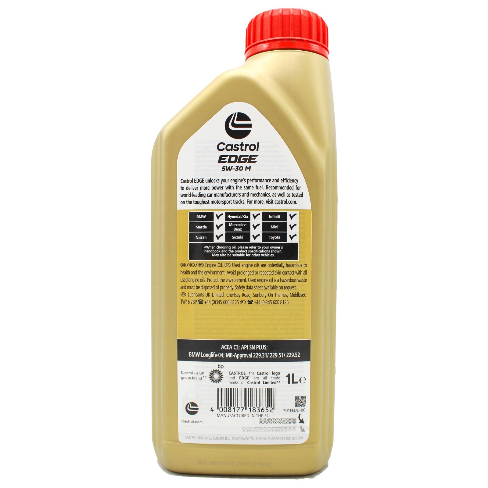 6 Litri Olio Motore Castrol Edge M 5w30 BMW Longlife 04 + Filtro Olio Omaggio - Miniatura 3