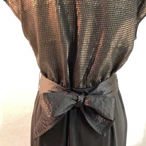Sequin Top Little Black Dress - Picture 9 of 12