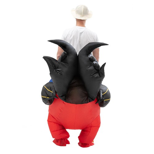 Adulto Inflable Gallo Disfraz Gallo Estrangulador Fiesta Cosplay Explotar Elegante Vestido Reino Unido - Imagen 4 de 4