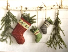 Dresden & Co.  2024 Little Christmas Stocking Basket-RED-NIB-SHIPS FREE!