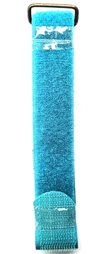 NEW! NEON BLUE Adjustable Hook and Loop Book Strap Single 24" Long for Binding