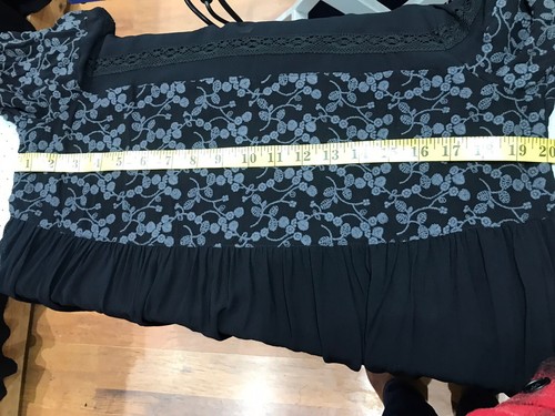 French Connection Black Sheer Top 14 - Picture 8 of 12