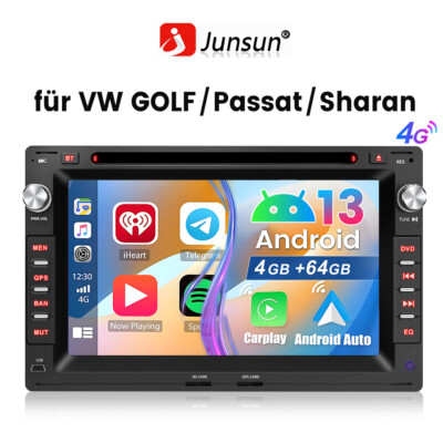 Carplay Android 13 Autoradio GPS Navi Für VW Polo 9N Golf Jetta MK4 Passat B5 T5