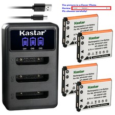 Kastar Battery Triple Charger for Fujifilm FinePix Z300 Z700EXR Z707EXR NP-45