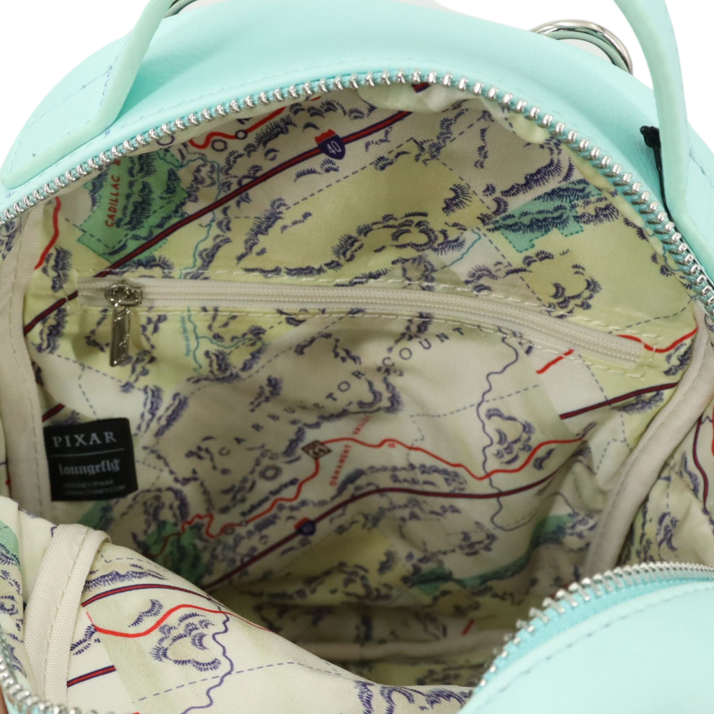 Loungefly Pixar Cars Flo Exclusive Cosplay Mini Sac à Dos, Vert, Mini, Sac Quotidien