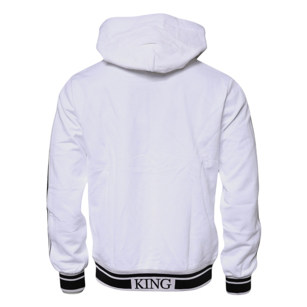 DOLCE & GABBANA ホワイトジャンパー DOLCE & GABBANA Jacket White Bomber Long Sleeves Full Zip
