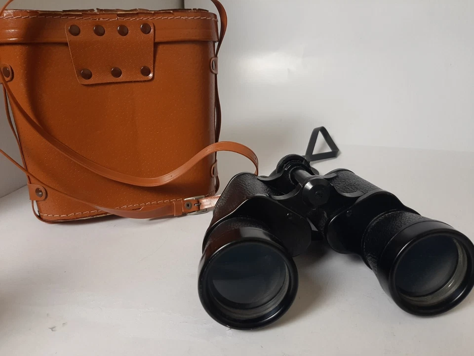 Omega Vintage Binoculars Coated Lens 7x50mm Field 7.1 No75257 w Original Case - Image 2 of 4