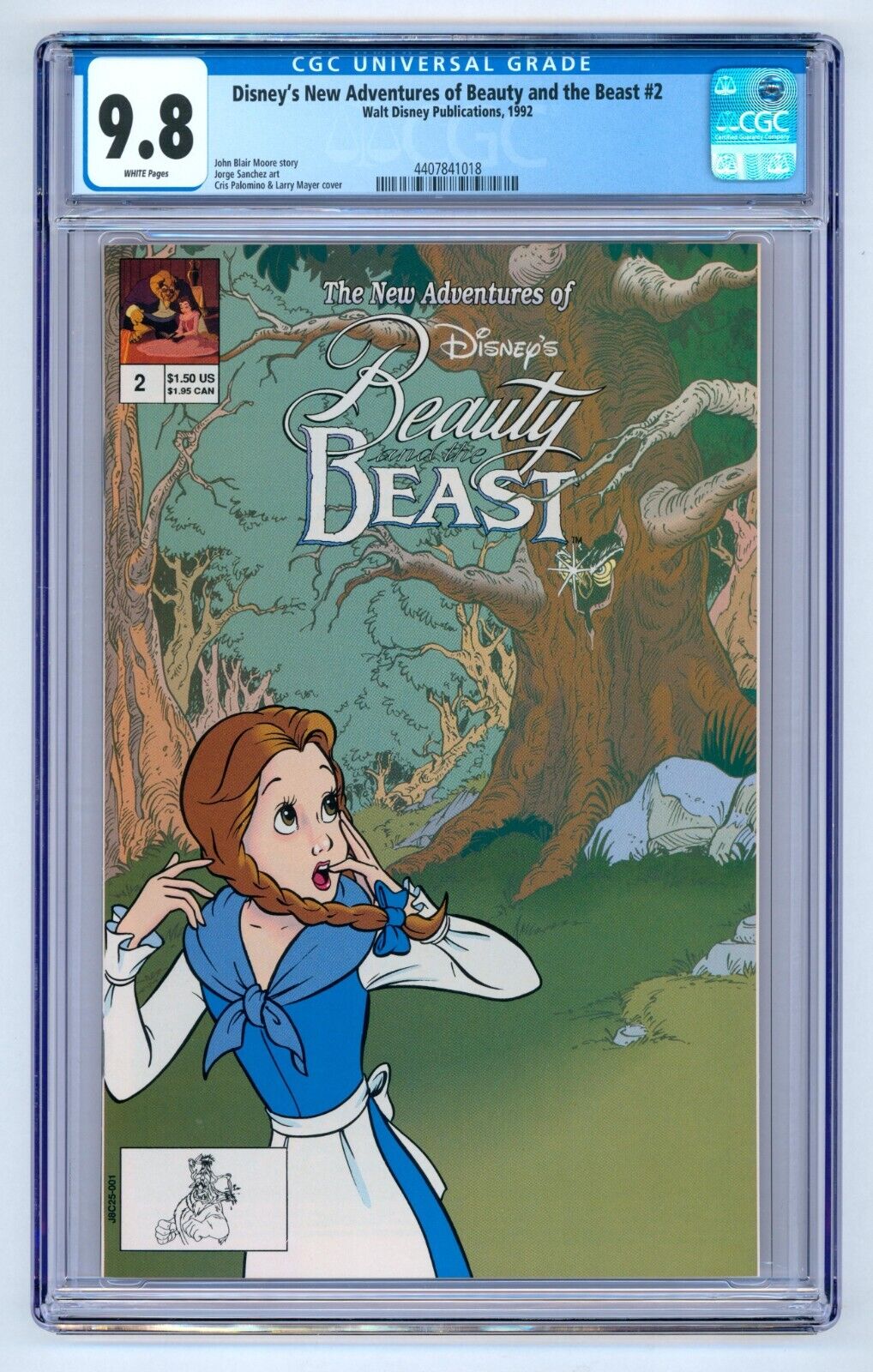 Disney's New Adventures of Beauty and the Beast #2 CGC 9.8 (1992) - Belle
