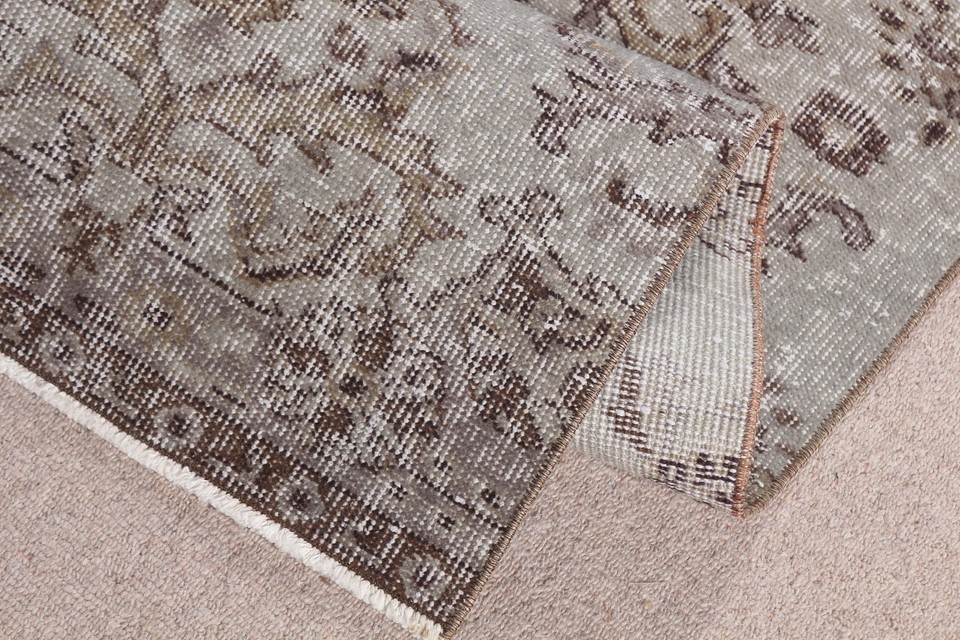 Vintage Rugs, Turkish Rug, Geometric Rug, 1.8x7 ft Runner Rug, Moroccan