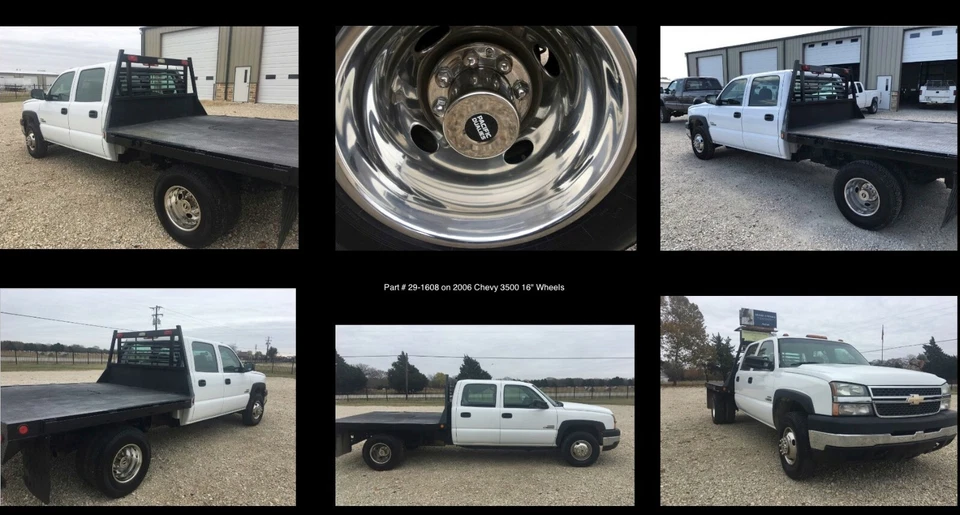 16" 01-07 Chevy Silverado / GMC Sierra 3500 Dually Wheel Covers Foto 3 de 3