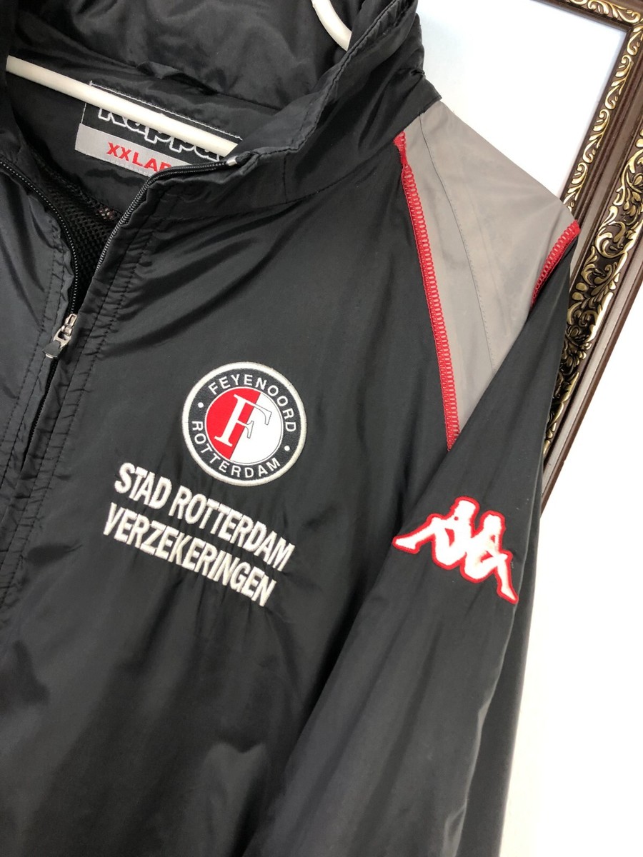 Vintage Kappa Feyenoord Football Jacket Soccer Track Top Mens