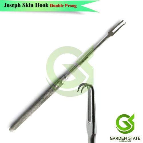 Joseph Skin Hook Double Prong Sharp Veterinary Plastic Surgery Tissue Retractor - Picture 3 of 3
