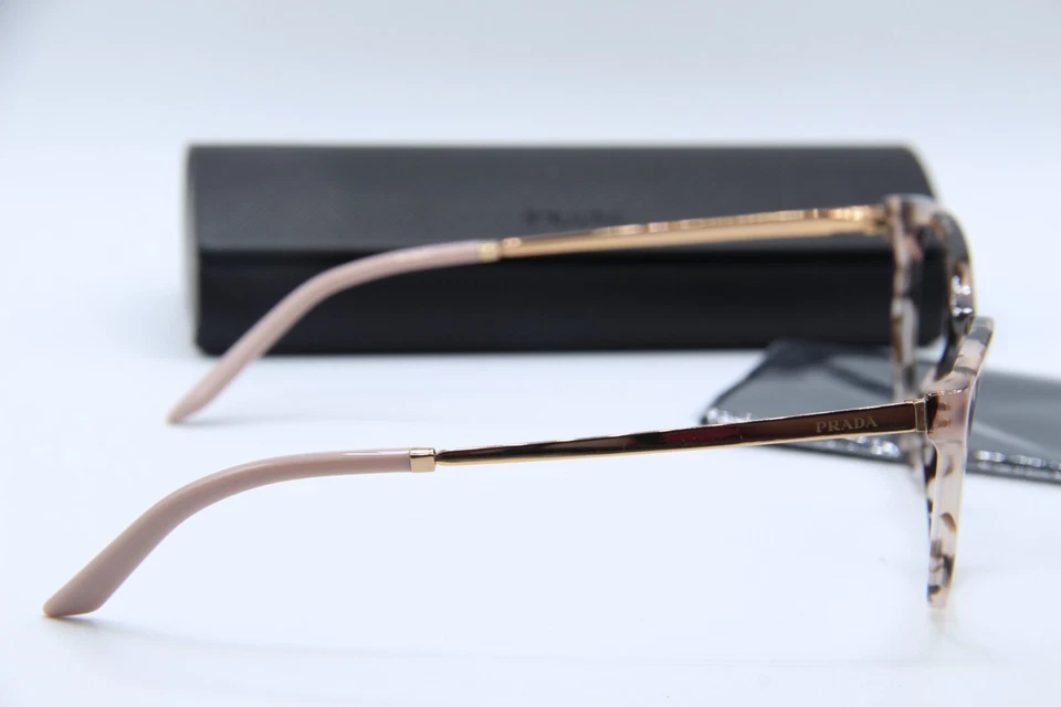 NUEVAS GAFAS PRADA VPR 17W ROJ-1O1 ROSA HABANA BRONCE MARCOS AUTÉNTICOS 53-19 Foto 4 de 4