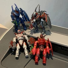 4X  Mega Bloks Construx Halo Infinite Blue Red Grey HUNTER Figure GNB28 GFT55 #X