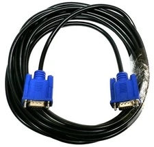 2 PACK 10FT SVGA 15 PIN Male To Male SUPER VGA Monitor Extension Cord Cable Blue