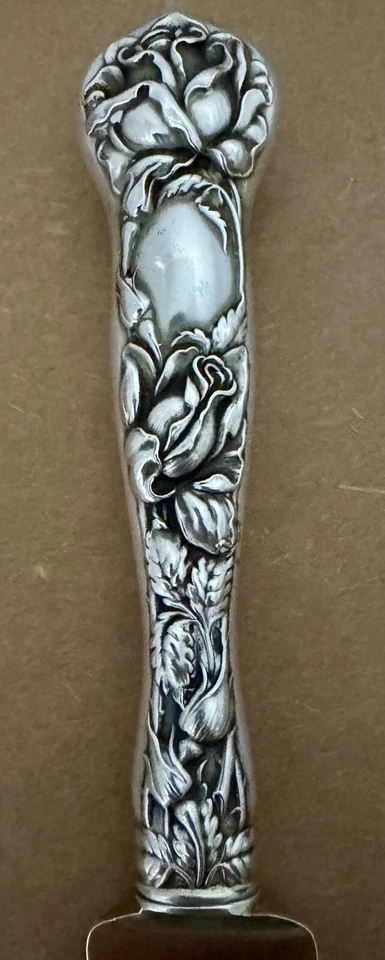 RARO JUEGO DE 13 PIEZAS HELADO HUECO HUECO ALVIN ROSA NUPCIAL 11 3/4” Foto 4 de 4