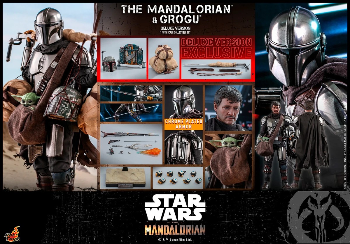 1/6 Star Wars The Mandalorian and Grogu Deluxe Figure Hot Toys