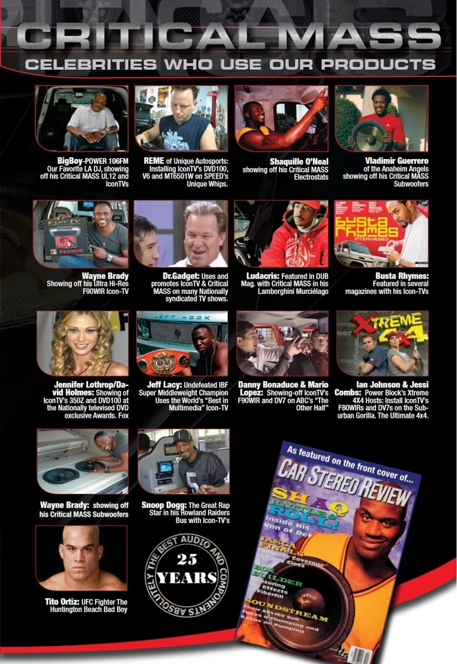 5x7 CRITICAL MASS 音频 SS57 林肯导航福特 F150 F250 — 第 3/4 张图片