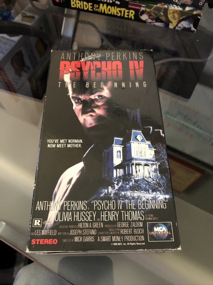 Psycho IV The Beginning [VHS, 1990] Anthony Perkins Horror | eBay