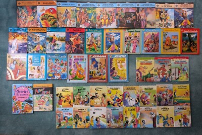 India Comic Book Lot In English Version Indian Mythology Amar Chitra Katha Epics