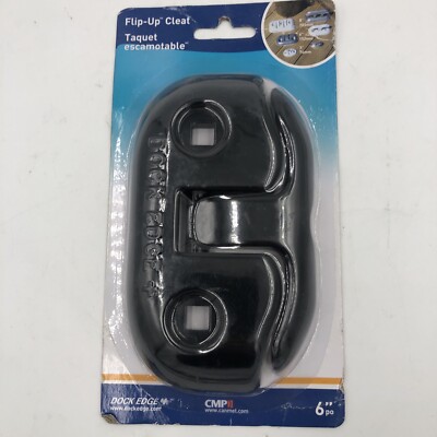 Dock Edge 2606BF Flip-Up Cleat 6'' Black
