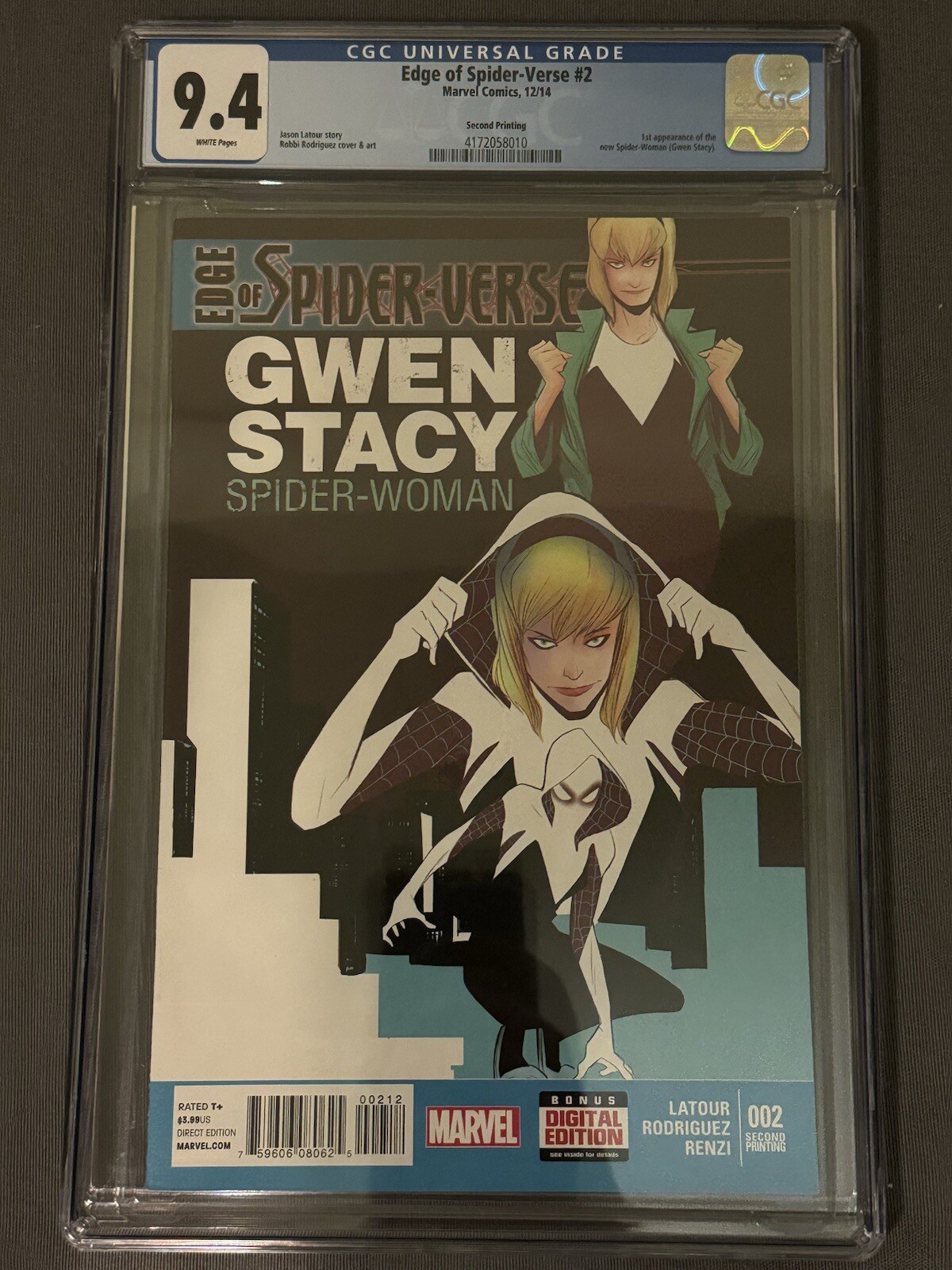 Edge Of Spider Verse #2 アメコミ EDGE OF SPIDER-VERSE #2 - Second Printing - 2ND PTG - NM