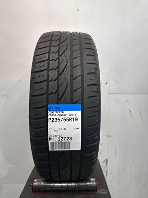 1 Used Continental Cross Contact UHP E P235/55R19 2355519 235/55/19 105 V - 7/32