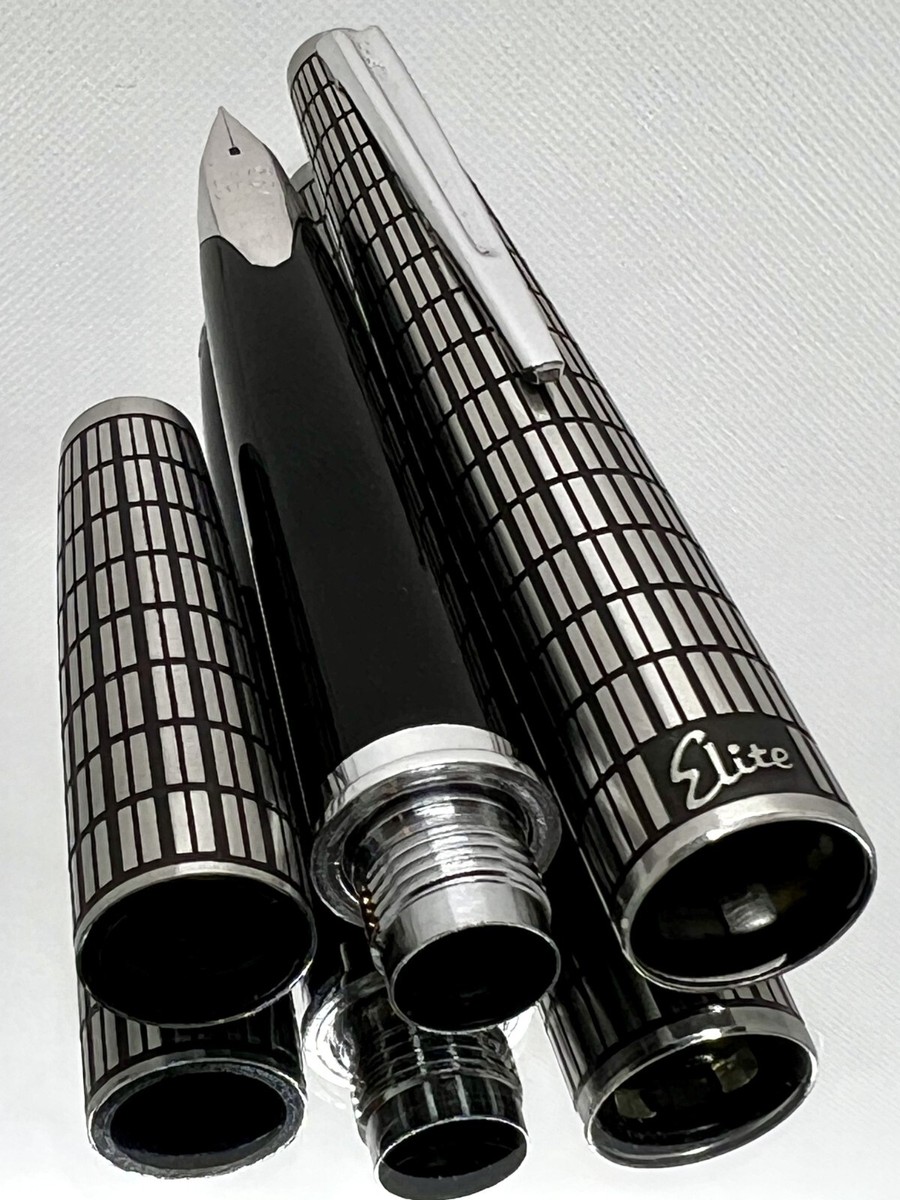 新品・未使用】1561 PILOT 18K-750 F H1277 格子柄 Elite パイロット