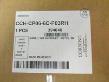 CORNING CCH-CP06-6C-P03RH CLOSET CONNECTOR HOUSING CCH PANEL W/6 SM PIGTAILS 3M