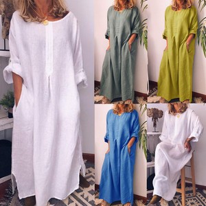 long sleeve solid maxi dress