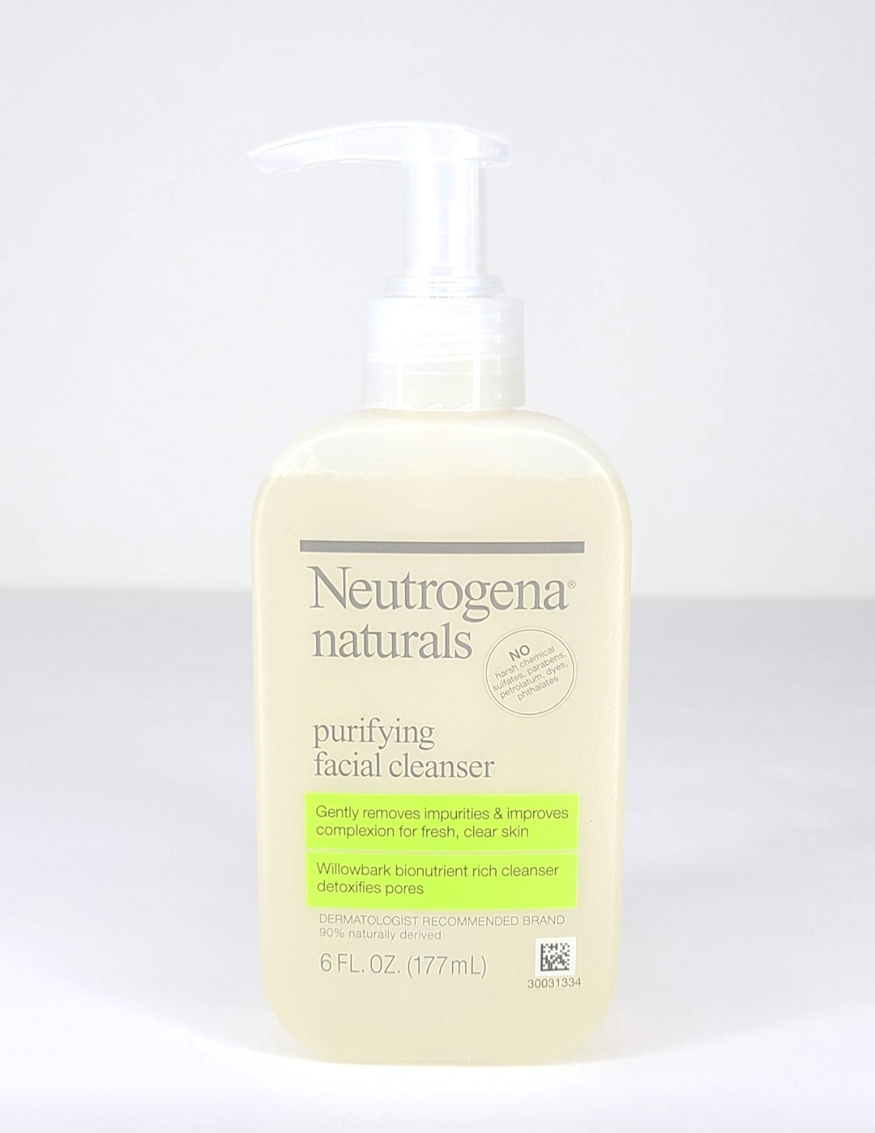 Neutrogena Naturals Purifying Facial Cleanser Face Wash 6 oz NEW
