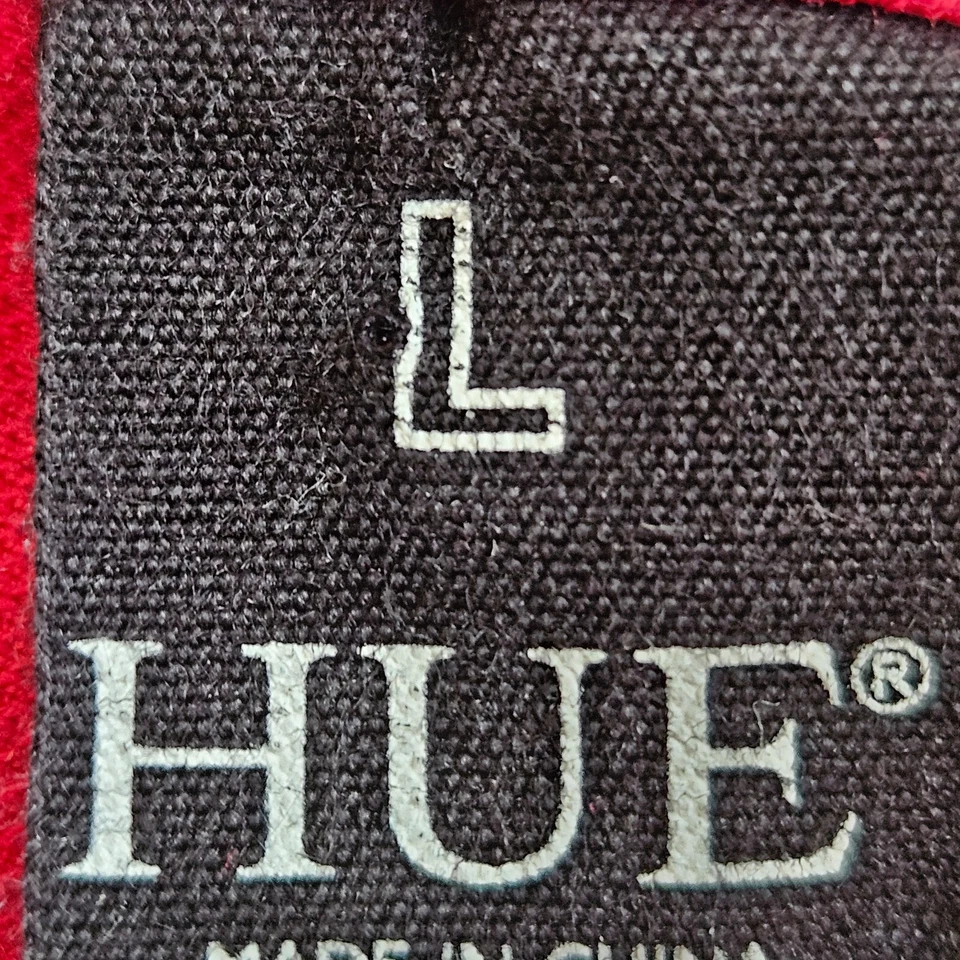 Pantalones Cortos HUE Para Mujer Grandes Rojos Puños Novio Bermudas Bolsillos Elásticos Foto 3 de 4