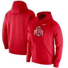 NWT men's XXL nike Ohio State buckeyes/OSU Club logo mascot Fleece hoodie BSBL