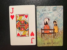 Swap Playing Cards  LOVE IS SAID IN MANY WAYS   Jack of Hearts  HOYLE USA