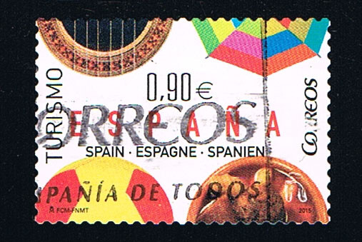 SPAGNA ESPANA 1 FRANCOBOLLO TURISMO MOTIVI CIRCOLATI 2015 usato (BSP19)