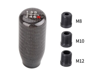 6 speed Carbon Fibre Gear Shift Knob for Nissan Subaru Toyota Ford Holden KIA