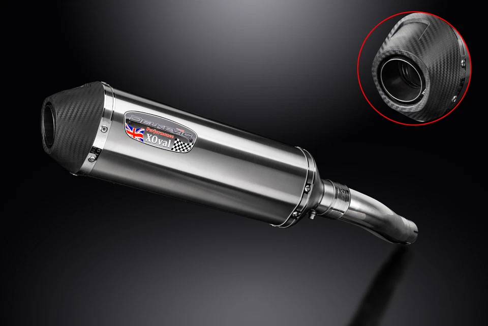 Kit silenciador de escape de acero inoxidable X-Oval de 13,5" Slip On Honda CB600F Hornet 2007-2014 Foto 3 de 4