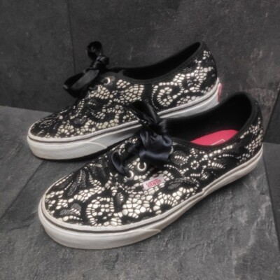 VANS UA Authentic Lace Spitze Schuhe Vans Off The Wall Sneaker Black/True Gr.38