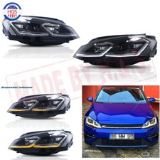 Led Head Lamps For 2013-2018 Volkswagen Golf 7 Vw W Dynamic Indicator Headlight